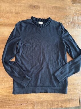 J. Crew Ruffle-Trim Sweater